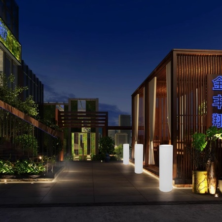 Светильник Цилиндр 30х75 питание от АКБ, RGB