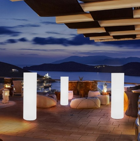 Светильник Цилиндр 30х115 питание от 220, RGB